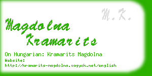 magdolna kramarits business card